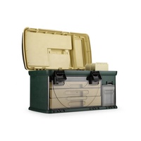 Boîte de pêche en plastique PP, étui de rangement pour leurres haute résistance, compartiment étanche, organisateur portable, conteneur pour équipement de pêche