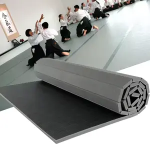 Goedkope Muay Thai Tatami Roll Up Bjj Martial Arts Xpe Opvouwbare Mat Gym Vloer Schuim Wushu Worstelen Matten