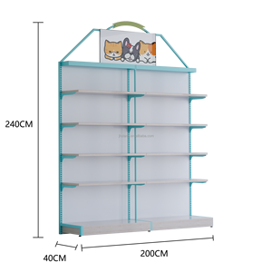 Negozio di animali professionali espositore con serpente servizio di Design personalizzato alla moda di colore blu Popup <span class=keywords><strong>Shop</strong></span> grazioso Interior Design del negozio al dettaglio - Product Image 6