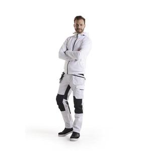 BLAKLADER - 109613301098C56 Pantalones de pintores con elásticos Blanco/Gris oscuro-PANTALÓN DE TRABAJO EAN 7330509658956 PANTALONES DE TRABAJO DE CARGO - Product Image 3