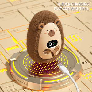 Quà Tặng Mùa Đông Hiển Thị Kỹ Thuật Số Tĩnh Nhiệt Tái Sử Dụng Bàn Tay Sưởi Ấm Điện Dễ Thương Fluffy Thoải Mái Túi Tay Ấm Hơn - Product Image 3