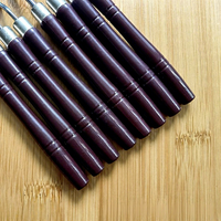 Ensemble de 8 couteaux à palette en plastique rouge foncé pour peinture à l'huile Racloir Stock Source pour fournitures d'art