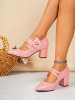 Nouvelles Chaussures en Cuir pour Femme Printemps-Automne, Modèle 1029, avec Nœud Papillon, Semelle en Caoutchouc, pour Cosplay, Spectacles et Extérieur, Sexy, Grande Taille, Transfrontalières