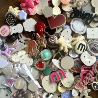 Accessoires de bricolage en métal pour artisanat : pendentifs, pinces à cheveux, breloques de marque de créateur, breloques pour étuis