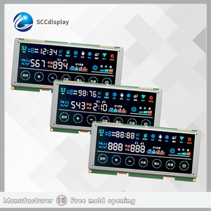 Kustom kualitas tinggi <span class=keywords><strong>Segment</strong></span> BTN 7 Segmen LCD tampilan negatif warna-warni sangat baik SCCdisplay 1621 Controller 171.2x82.2mm 5V - Product Image 2