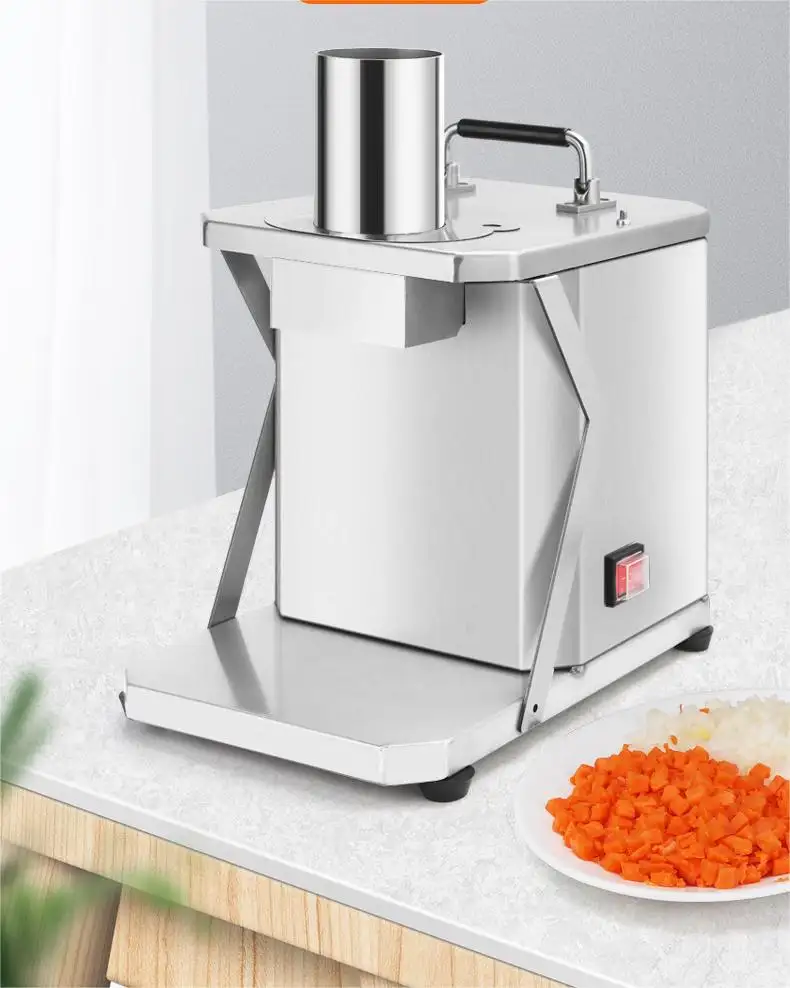 Máquina automática de corte de frutas e legumes, comercial doméstica, de alta qualidade, em aço inoxidável