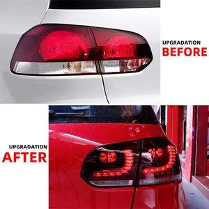 Luces Traseras LED para <span class=keywords><strong>Golf</strong></span> 6 MK6 GTI 2010-2014 y <span class=keywords><strong>Golf</strong></span> R <span class=keywords><strong>2012</strong></span> 2013, Conjunto de Lámparas Traseras con Intermitentes Secuenciales, Lente Roja Ahumada - Product Image 3