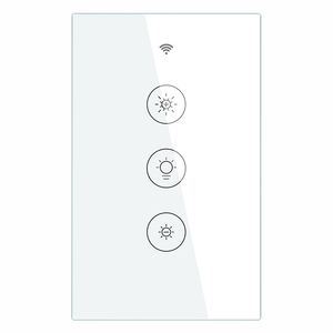 Moes US tipo Panel de cristal táctil Wifi Tuya App Control remoto Smart Dimmer Switch funciona con altavoz inteligente - Product Image 1