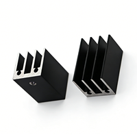 Radiateur en aluminium anodisé noir de qualité supérieure pour la conception moderne de circuits imprimés
