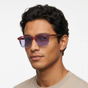 Gafas de sol rectangulares con montura completa, lentes de espejo, protección UV 100%, protección solar para hombres y adultos - Product Image 1