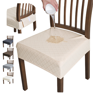 Housses de chaise de salle à manger d'hôtel tissées unies Liangshi en gros, modernes, durables, en polyester, lavables à la main, Jiangsu 200g/m - Product Image 3