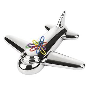 Fermalibro Magnetico a Forma di Aeroplano, Elegante Portaoggetti da Scrivania - Product Image 1