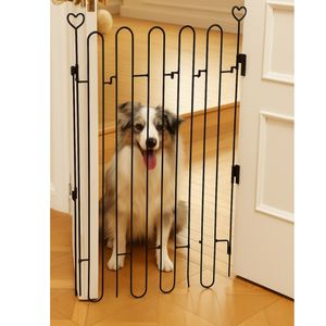 Pagar Hewan Peliharaan Lipat Portabel Khusus untuk Pintu Depan, Pagar Anjing yang Dapat Ditarik dan Tahan Lama dengan Pemasangan Mudah untuk Meningkatkan Pelatihan Anak Anjing - Product Image 2