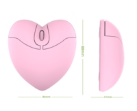 Ratón inalámbrico portátil de 2,4 GHz, ratón 3D bonito para ordenador, ratón inalámbrico Bluetooth, ratón portátil para ordenador portátil, tema de amor