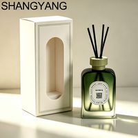 Nouvelle Bouteille en Verre pour Bâtonnets Parfumés SY 200ml – Flacon Vide de Luxe Marron Personnalisé pour Diffuseur à Roseaux avec Coffret Cadeau