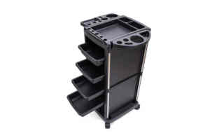 Salon de coiffure salon de coiffure chariot maniabilité Salon meubles noir plastique barbier chaise Salon meubles chine livraison directe 50 pièces - Product Image 3