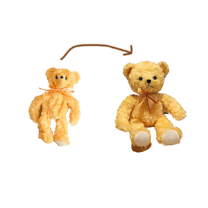 Phim hoạt hình gấu bông da vỏ bán thành phẩm Bao da nhồi bông đồ chơi sang trọng gấu búp bê trẻ em Rag búp bê da vỏ - Product Image 3