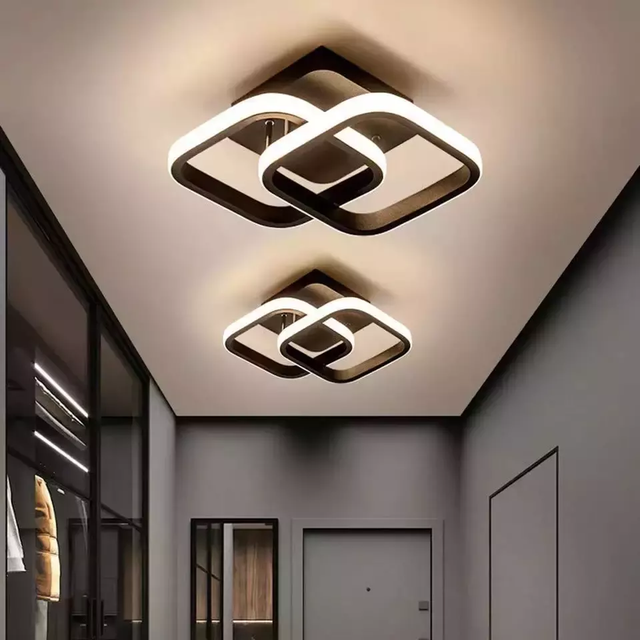 2023 Modern Nordic Light Fixtures Pop Square Acrylic Lamp Ceiling Home Decoration Hallway Corridor Led Ceiling Light