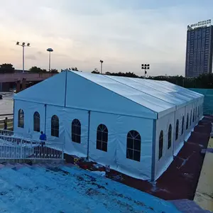 Tenda del contenitore del riparo di stoccaggio dell'azienda agricola usata del magazzino delle grandi tende del partito della tenda foranea della parete di vetro della struttura di alluminio