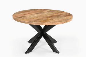 Juego de mesas de centro modernas de hierro/madera, juego de 2 mesas de centro redondas con patas plegables, muebles para sala de estar, colección a precio de mayoreo. - Product Image 5