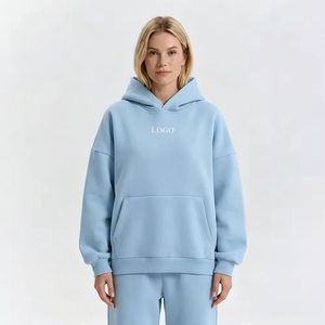 Custom Logo Anti-Pilling Active <b>Workout</b> Fleece Pullover Sweatshirts Cotton Heavyweight Oversized Cotton <b>Hoodie</b> for Women - Product Image 4
