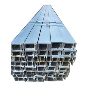 First steel hot dipped galvanized u-channel perforated slotted u channel steel beam section iron