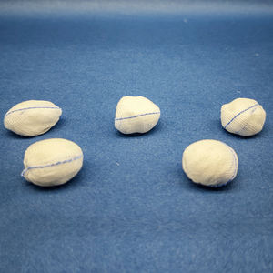 Batuffoli di cotone colorato medicale OEM batuffoli di cotone sterilizzati 500 pezzi di garza di cotone - Product Image 1