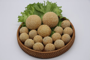 ข้าวปั้นติ่มซำแบบจีนใส่งาพร้อมถั่วแดงขนมขบเคี้ยวข้าวเหนียวกรอบหวาน - Product Image 3