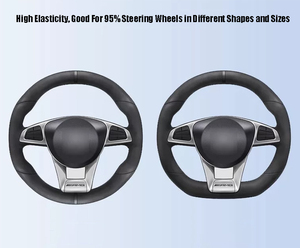 Housse de volant de voiture en silicone antidérapante universelle pour toutes les saisons, accessoire automobile moulé, disponible en plusieurs couleurs - Product Image 3