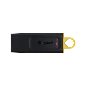 Unidad Flash <span class=keywords><strong>USB</strong></span> <span class=keywords><strong>Kingston</strong></span> de 128 GB Negra con Anillo Amarillo <span class=keywords><strong>USB</strong></span> 3.2 - Product Image 1