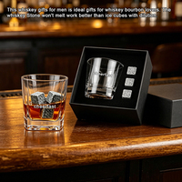 Superbe coffret cadeau de pierres à whisky, excellentes pierres à whisky pour refroidir les boissons, avec boîte cadeau pour whisky ou spiritueux fins