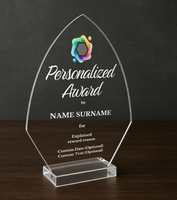 Trophée personnalisé en gros avec logo, trophée de haute qualité pour cérémonie de remise des prix