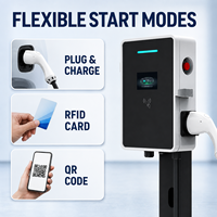 Chargeur EV AC 7kW 32A GB/T Type1/Type2 IP65 mural ou sur pied avec RFID et code QR pour usage domestique, commercial et parking - Fournisseur en gros