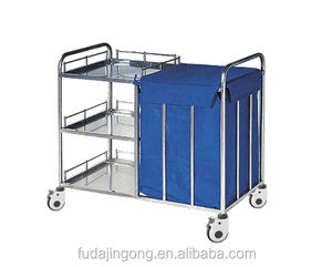Rvs Vuile Linnen Zak Medische Dressing <span class=keywords><strong>Trolley</strong></span> Voor Ziekenhuis Gebruik - Product Image 5