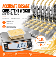 Machine d'emballage sous blister multifonctionnelle automatique pour beurre et vinaigrette en sachets de 10g, 20g, 25g