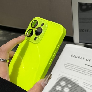 NOUVEAU <span class=keywords><strong>Coque</strong></span> de téléphone en verre trempé couleur unie pour <span class=keywords><strong>iPhone</strong></span> 17 16 15 14 13 12 <span class=keywords><strong>11</strong></span> Pro Max, protection d'objectif d'appareil photo, antichoc, pare-chocs - Product Image 3
