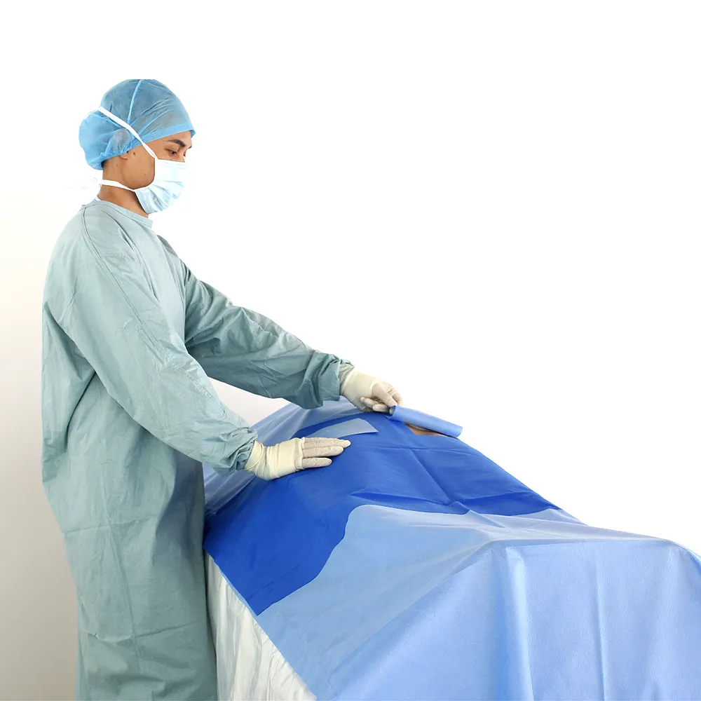 Laminated hydrophilic Non woven for making medical bed sheet