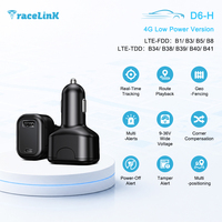 Traceur GPS en temps réel Tracelink 4G LTE GSM LBS pour voiture avec alimentation allume-cigare, suivi historique et alarme de vibration