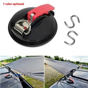 Ventouse multifonctionnelle pour le <span class=keywords><strong>camping</strong></span> en plein air avec crochet en S solide Ventouse fixe pour la fenêtre arrière pour les voitures et la randonnée - Product Image 3