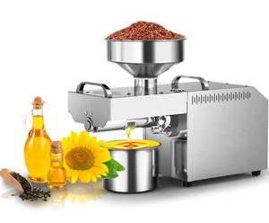Acero inoxidable pequeño portátil automático girasol té pimienta colza adelfa soja sésamo maní máquina de prensa de aceite - Product Image 1
