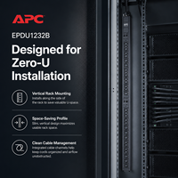 Bloc d'alimentation vertical APC Schneider EPDU1232B pour armoire, triphasé 230V 32A, entrée de puissance 22KW/11KW