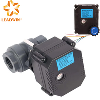 Alimentation en eau, vanne à bille motorisée PVC 2 voies DN20 3/4'' DC5V DC12V, mini actionneur électrique pour l'eau, OEM IP67 10 bars