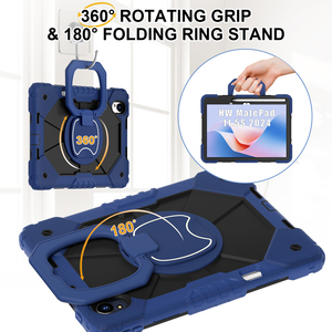 Étui de protection C3 Armor pour tablette <span class=keywords><strong>Huawei</strong></span> MatePad 11.5s 2025 MatePad <span class=keywords><strong>SE</strong></span> 11 avec bandoulière, support portable et rotation à 360°, coque en PC et silicone - Product Image 3
