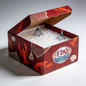 Scatole da Asporto Pieghevoli Personalizzate in Carta Kraft Riciclabile, Ispirate a <span class=keywords><strong>Istanbul</strong></span>, Multicolore, Forma Quadrata, Laminazione Lucida/Opaca, Goffratura, per Sushi - Product Image 4