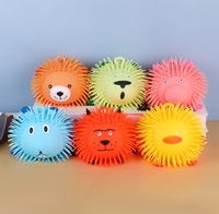Nouveau jouet lumineux créatif anti-stress pour filles, en forme de six animaux en peluche, pour stand de marché nocturne