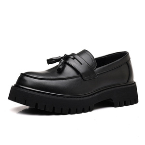 Chaussures Oxford pour hommes britanniques en cuir véritable imperméable, à bout fermé, faites à la main, pour mariage, formelles, décontractées, antidérapantes, avec boucles et sangles - Product Image 6