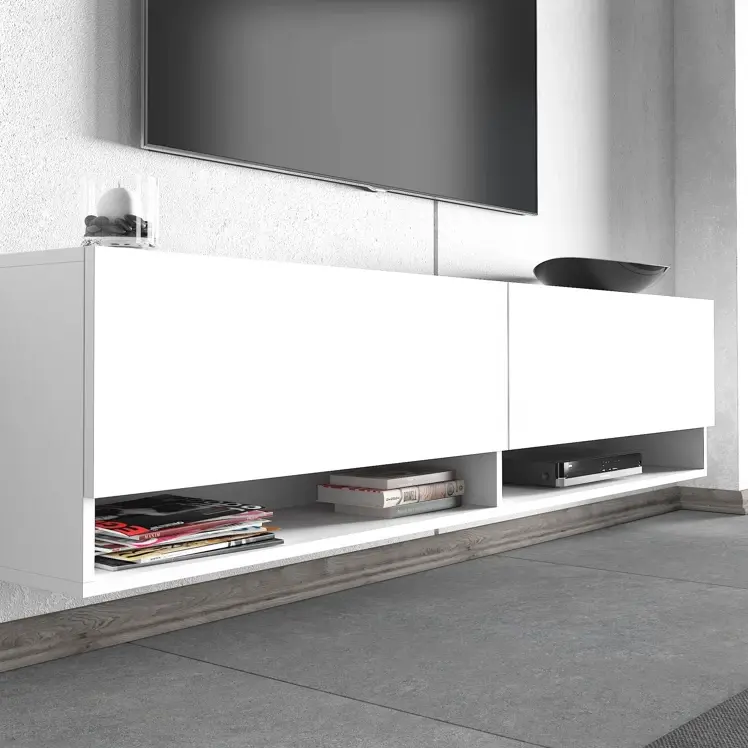 Big Storage TV Wand halterung Medien konsole TV-Schreibtischst änder Moderne kunden spezifische Farb-TV-Ständer Set Wohnzimmer möbel