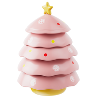 Ensemble de plats à condiments et à en-cas en céramique et porcelaine, 5 étages, en forme d'arbre de Noël, pour la décoration de la maison