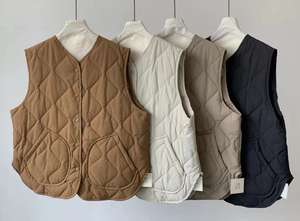 Femmes de haute qualité automne hiver pliable léger chaud col montant coupe-vent mince mince <span class=keywords><strong>sans</strong></span> <span class=keywords><strong>manches</strong></span> bouffant veste vers le bas gilet - Product Image 3