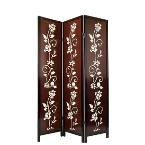 Villa Living Room Divider Screen MDF Folding Wall Panel for Landing Room Partition or Floor Screen for Home Decoration